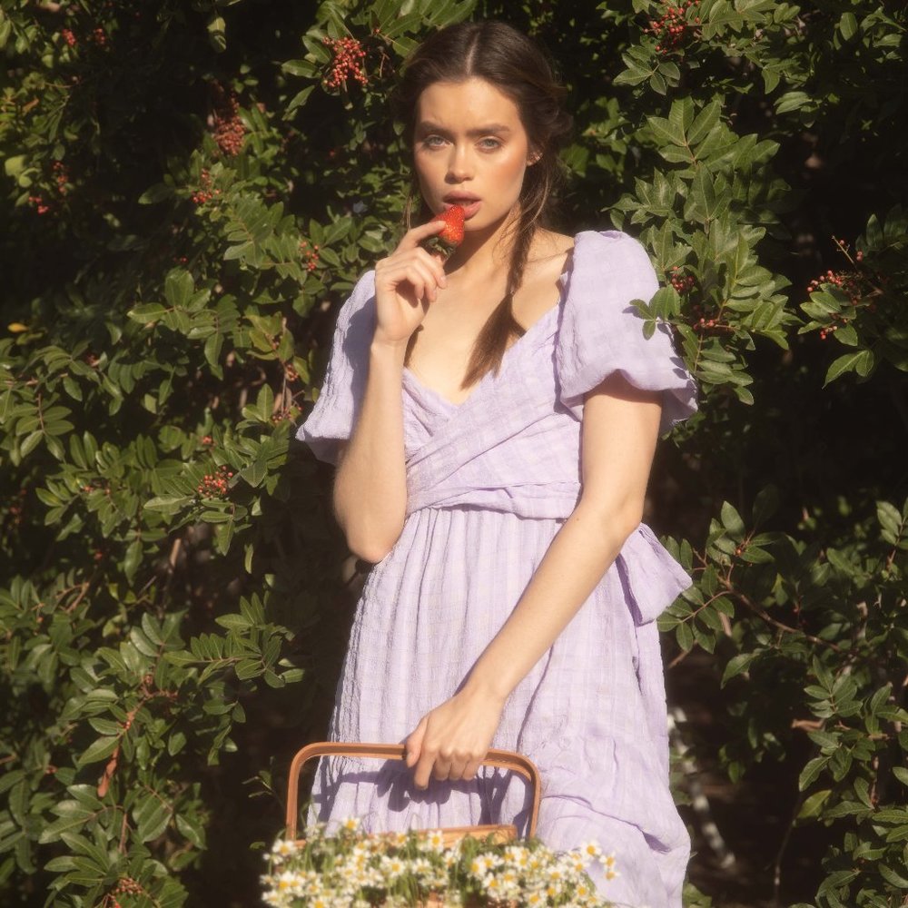 To Name a Rose ASTR THE LABEL SONNET DRESS IN LAVE